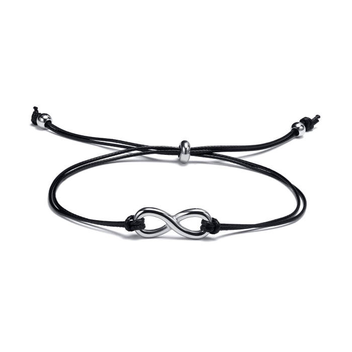 Wholesale Stainless Steel Infinity Heart Bracelet
