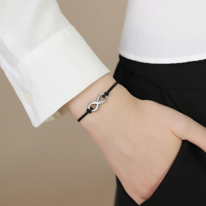 Wholesale Stainless Steel Infinity Heart Bracelet