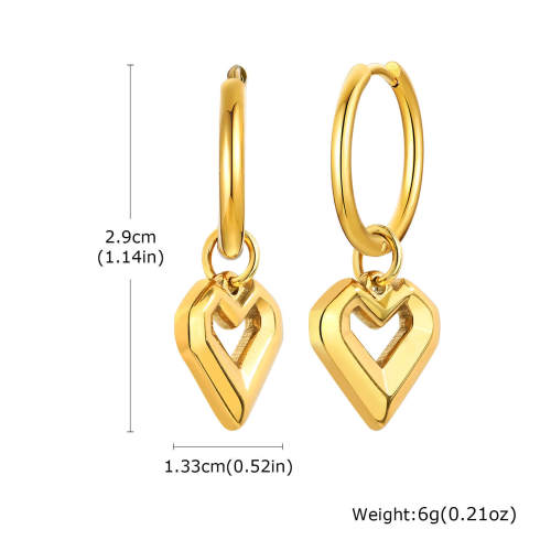 Wholesale Stainless Steel Heart Earrings