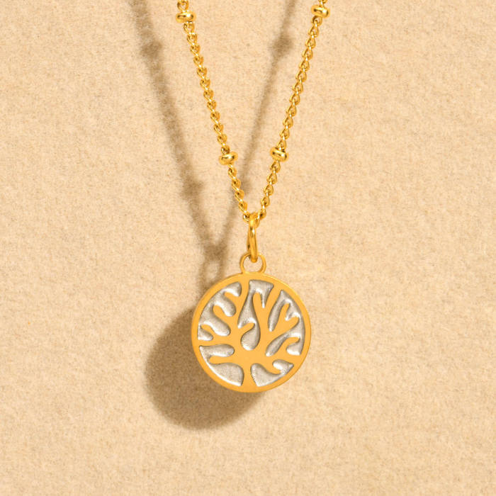 Wholesale Stainless Steel Coral Necklace