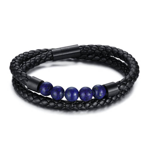 Wholesale Lapis Lazuli Leather Bracelet