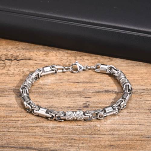 Wholesale Stainless Steel Byzantine Chain Bracelet