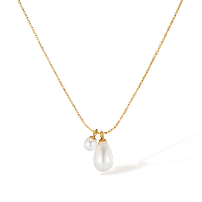 Wholesale Stainless Steel Necklace with Pearls