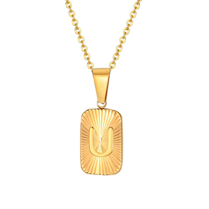 Wholesale Stainless Steel Alphabet Pendant