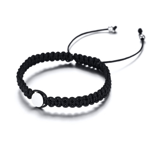 Wholesale Stainless Steel Fashion Adjustable Rope Bracelet