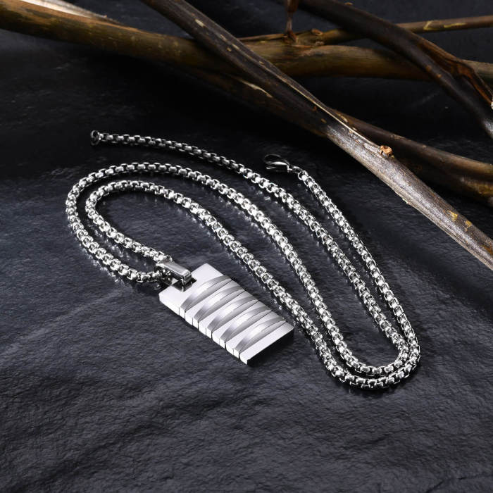 Wholesale Stainless Steel Men Tag Pendants