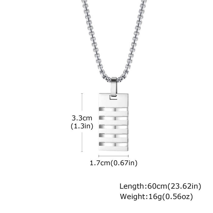 Wholesale Stainless Steel Men Tag Pendants
