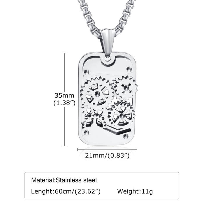 Wholesale Stainless Steel Gear Pendant