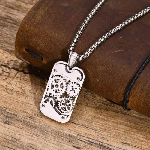 Wholesale Stainless Steel Gear Pendant