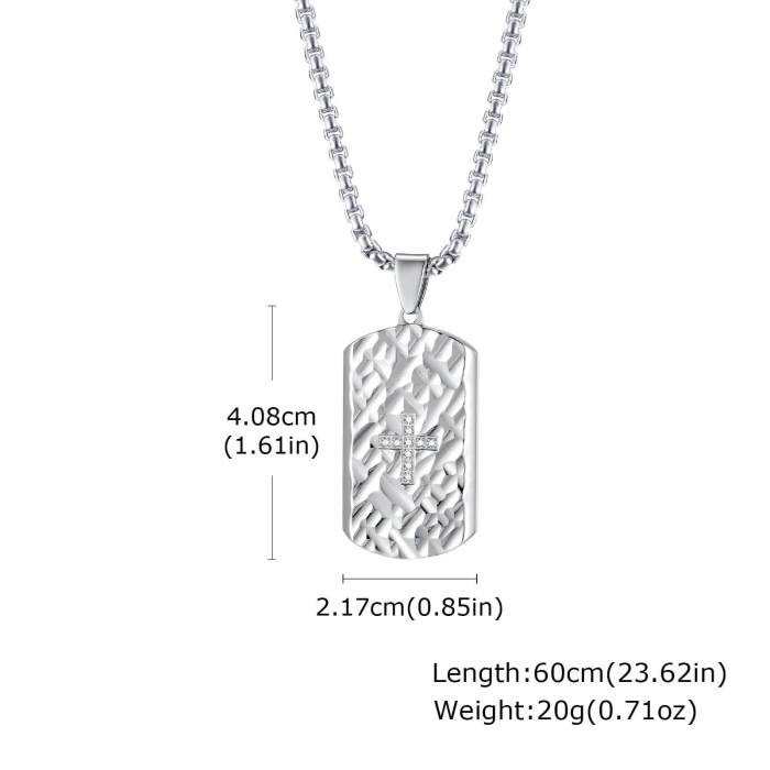 Wholesale Stainless Steel Men Tag Pendants