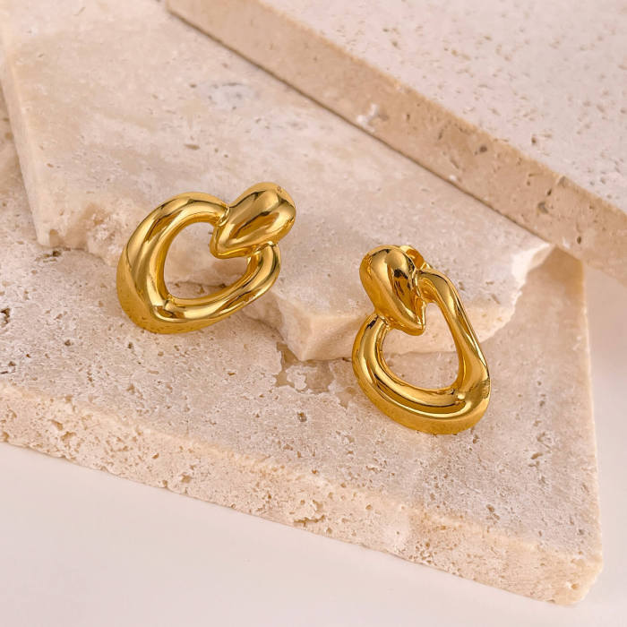 Wholesale Stainless Steel Fashion Love Earring