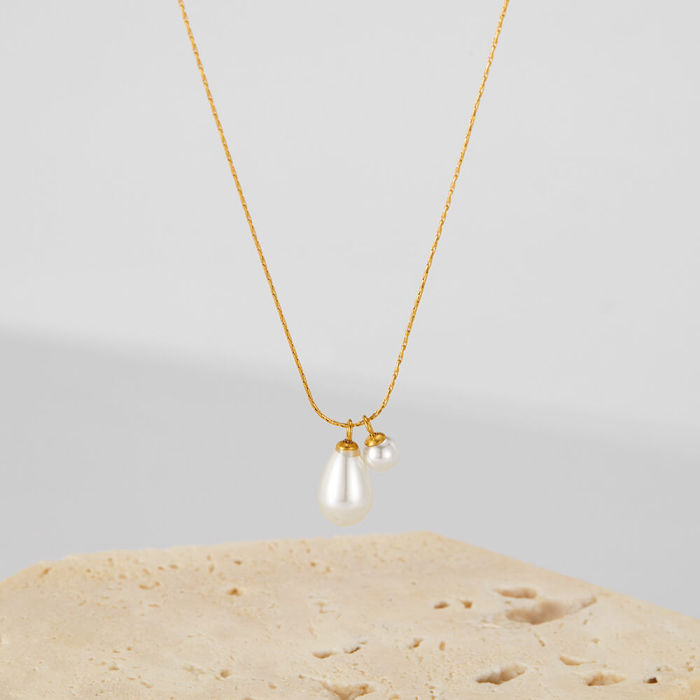 Wholesale Stainless Steel Necklace with Pearls