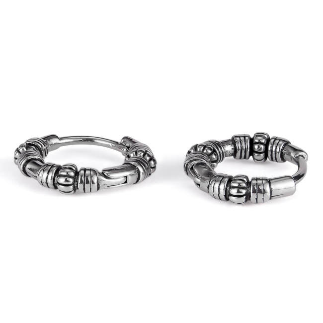 Wholesale Stainless Steel Hip Hop Men Earrings