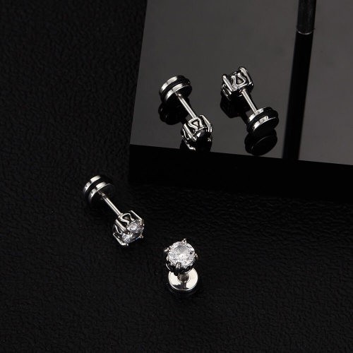 Wholesale Stainless Steel with Zirconia Earrings