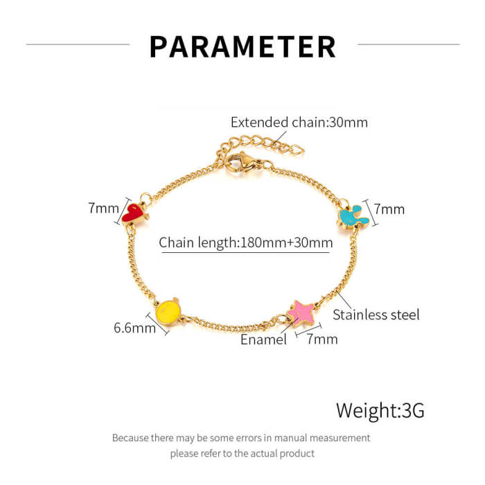 Wholesale Stainless Steel Love Star Hand Jewelry