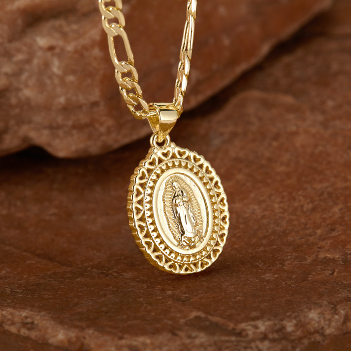 Wholesale Copper Virgin Mary Necklace for Women