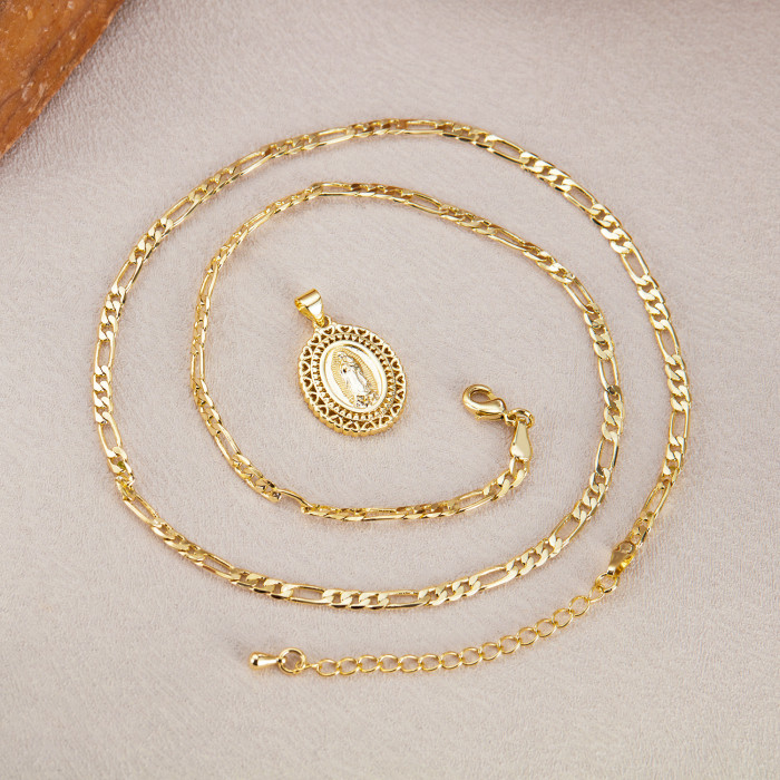 Wholesale Copper Virgin Mary Necklace for Women