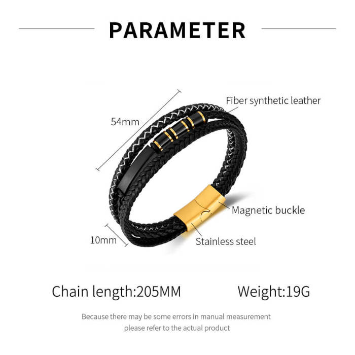 Wholesale Layer Braided Leather Bracelet
