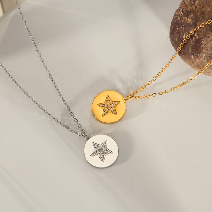 Wholesale Stainless Steel Pentagram Necklace