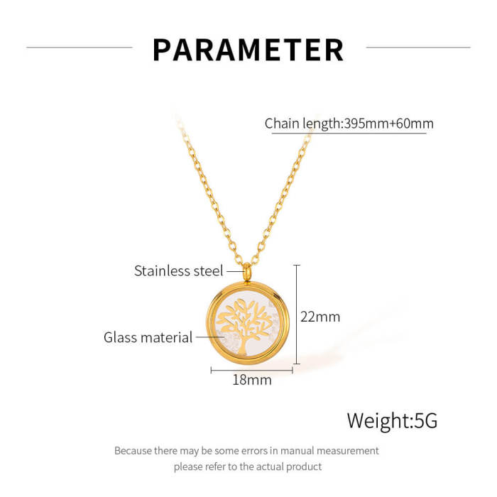 Wholesale Stainless Steel Tree of Life Necklace