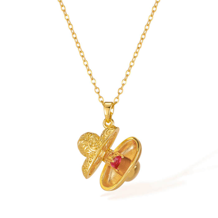 Wholesale Copper Pendant Stainless Steel Necklace