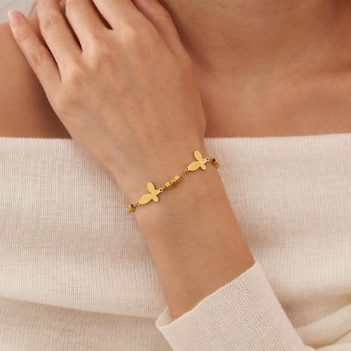 Wholesale Stainless Steel Butterfly Bracelet