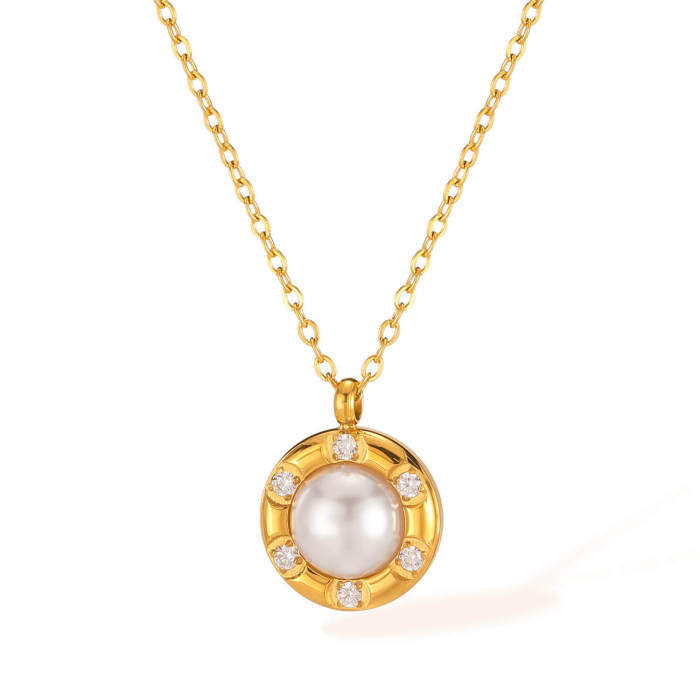 Wholesale Stainless Steel Pearl Necklace