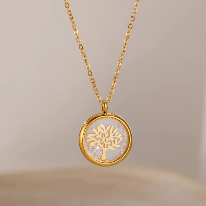 Wholesale Stainless Steel Tree of Life Necklace