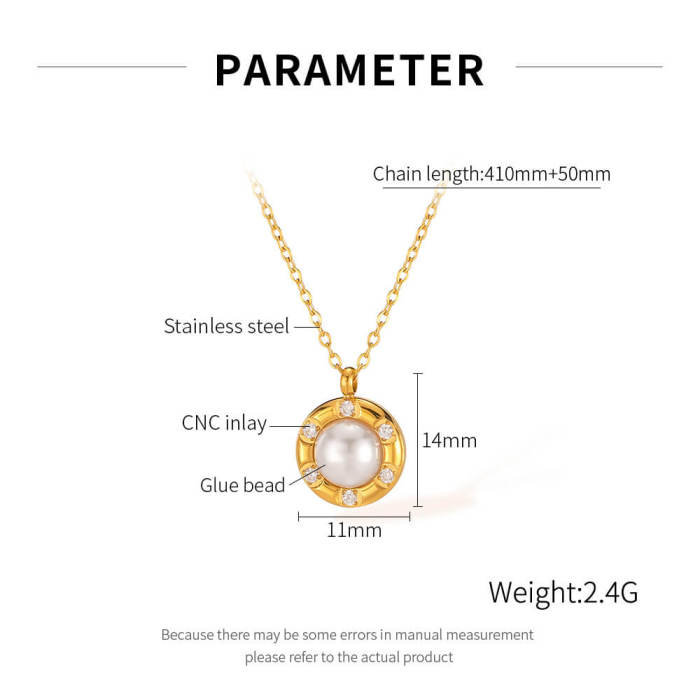 Wholesale Stainless Steel Pearl Necklace