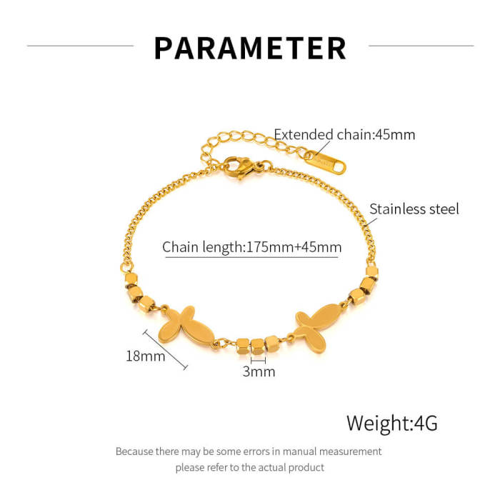 Wholesale Stainless Steel Butterfly Bracelet