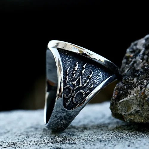 Wholesale Stainless Steel Wolf Head Ring