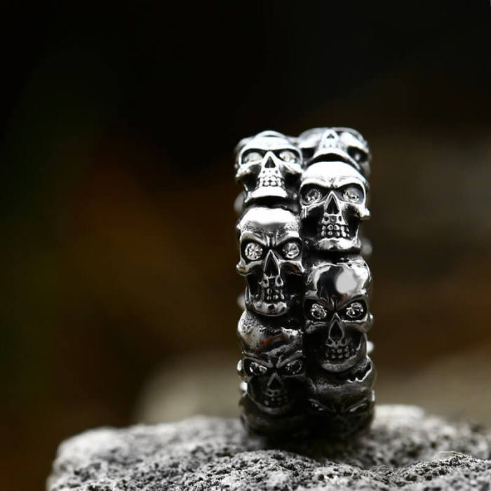 Wholesale Stainless Stee Skull Ring Jewelry