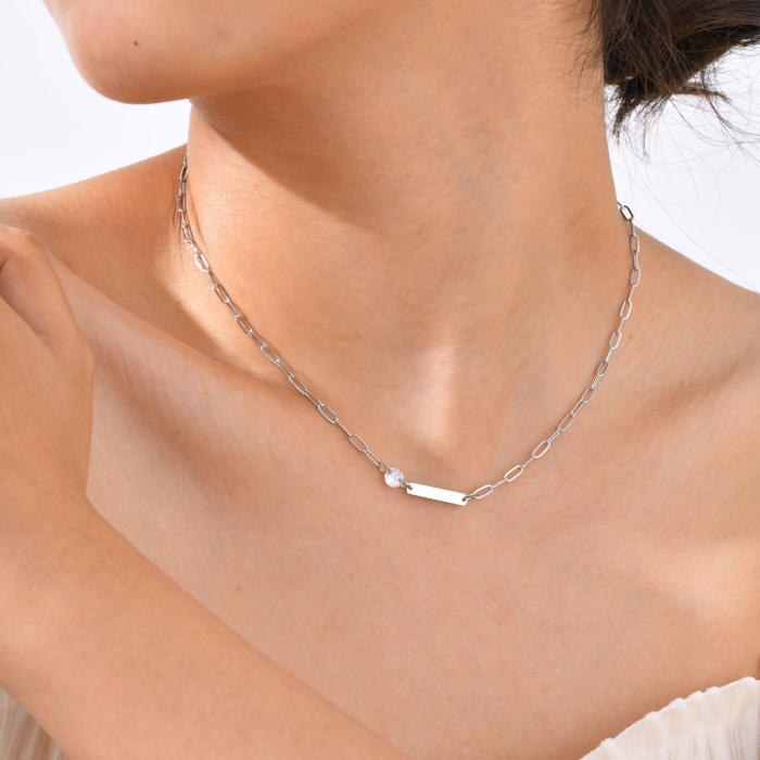 Wholesale Stainless Steel Engravable Necklaces