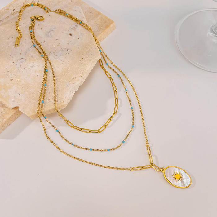 Wholesale Stainless Steel Multi-Layered Necklace