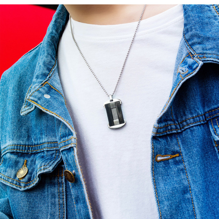 Wholesale Stainless Steel Fashion Wire Dog Tag Pendant