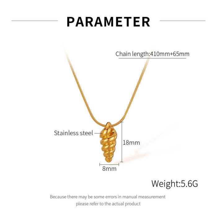 Wholesale Stainless Steel Conch Necklace