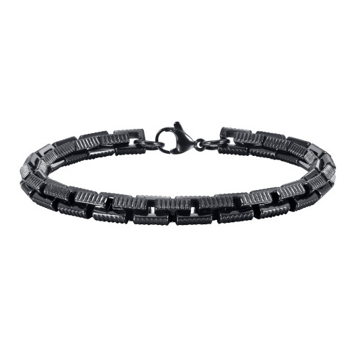 Wholesale Stainless Steel Black Handmade Bracelet