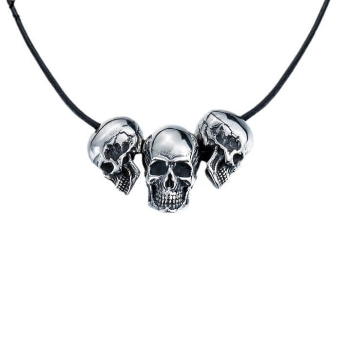 Wholesale Stainless Steel Skull Beads Pendant
