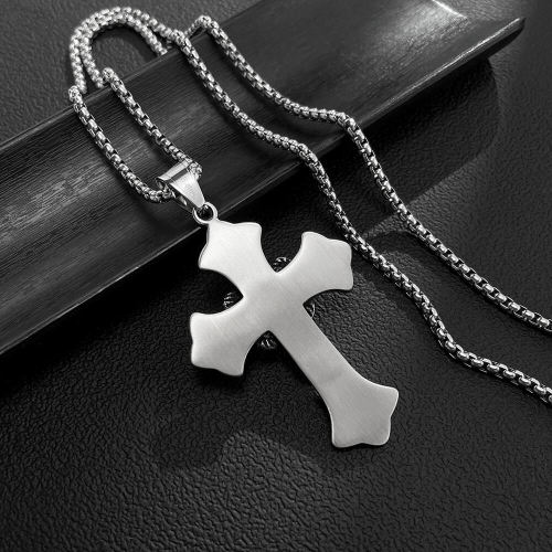 Wholesale Stainless Steel Cross Cobra Necklace