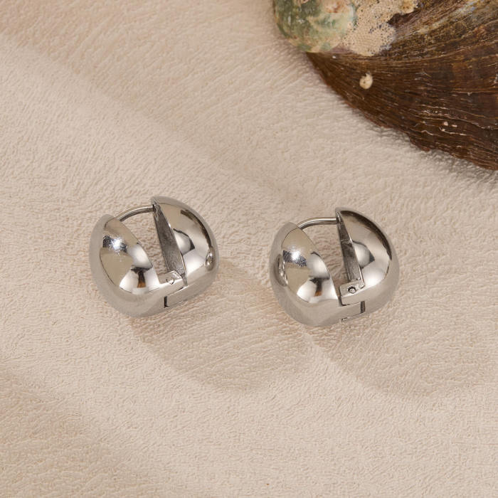 Wholesale Stainless Steel Oval Earrings