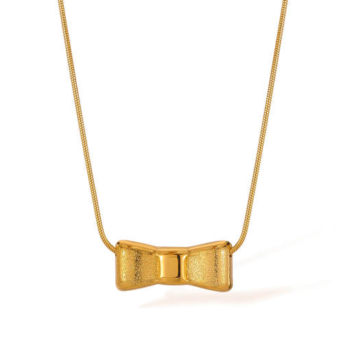 Wholesale Stainless Steel Ribbon Necklace