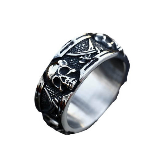 Wholesale Stainless Steel Mens Skull Ring