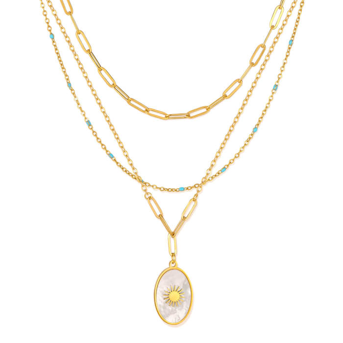 Wholesale Stainless Steel Multi-Layered Necklace