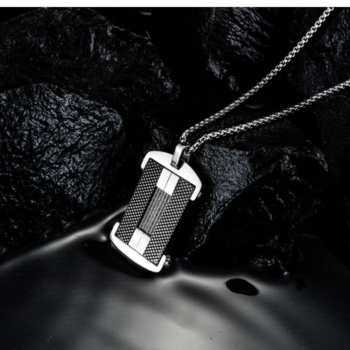 Wholesale Stainless Steel Fashion Wire Dog Tag Pendant
