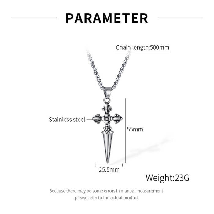 Wholesale Stainless Steel Crucifix Necklace