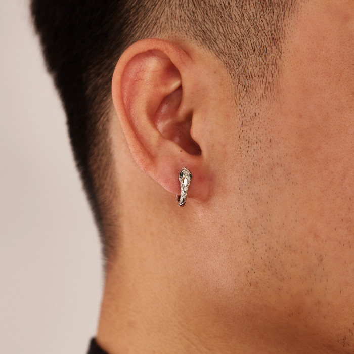 Wholesale Stainless Steel Snake Hoop Earrings