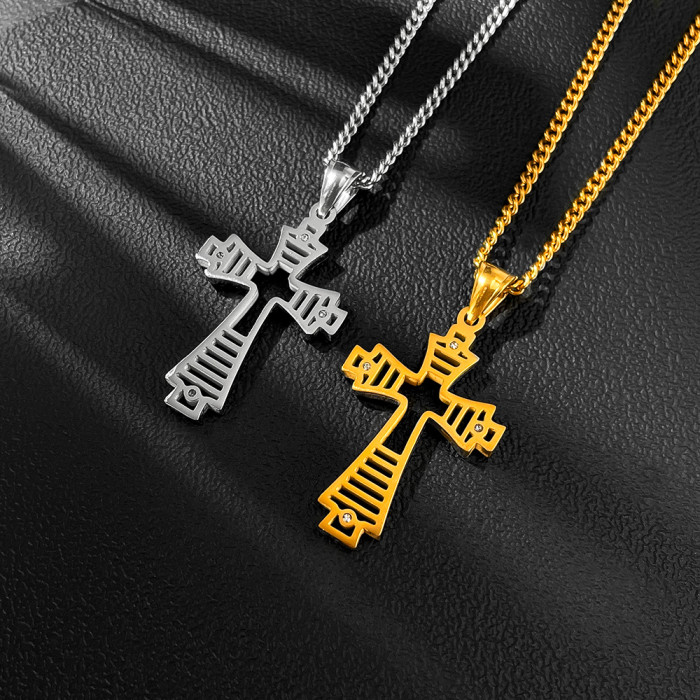 Wholesale Stainless Steel Stylish Cross Pendant
