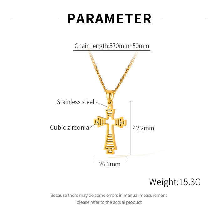 Wholesale Stainless Steel Stylish Cross Pendant