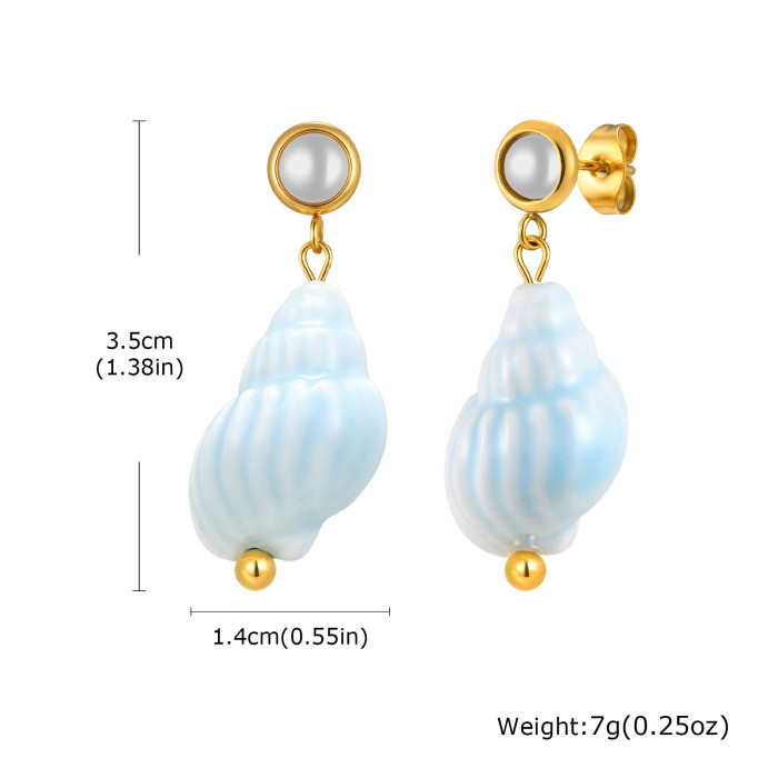 Wholesale Stainless Steel Sea Creature Earring