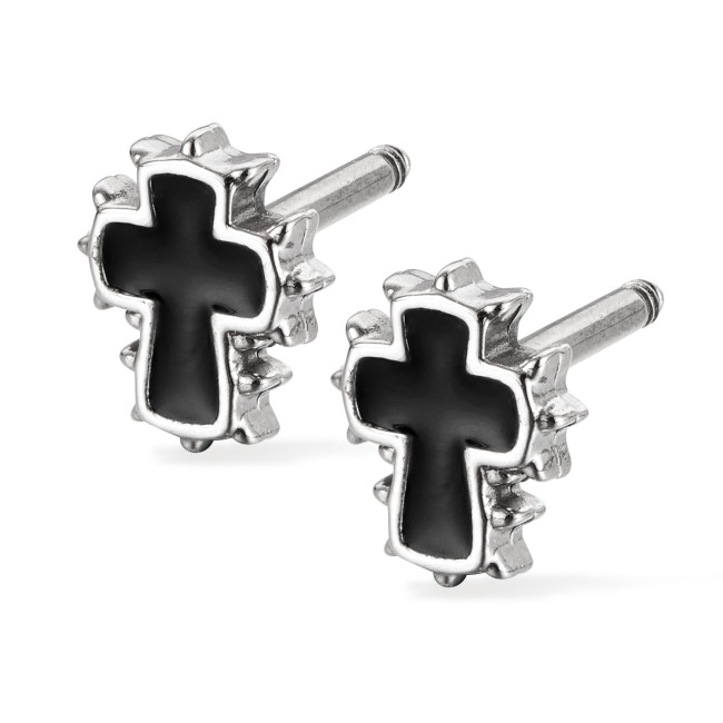 Wholesale Stainless Steel Cross Stud Earrings